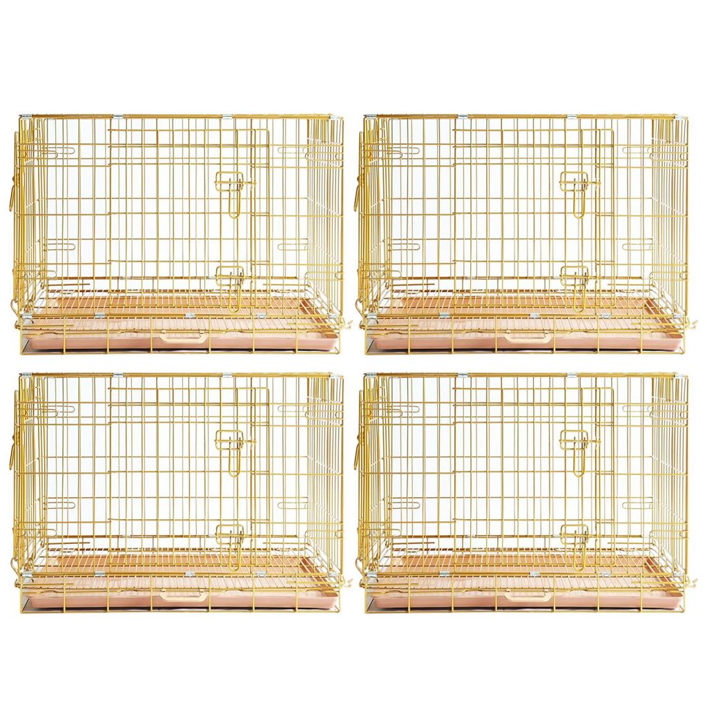Collapsible Dog Crate — Escape-Proof, Foldable Metal Crate for Training & Travel