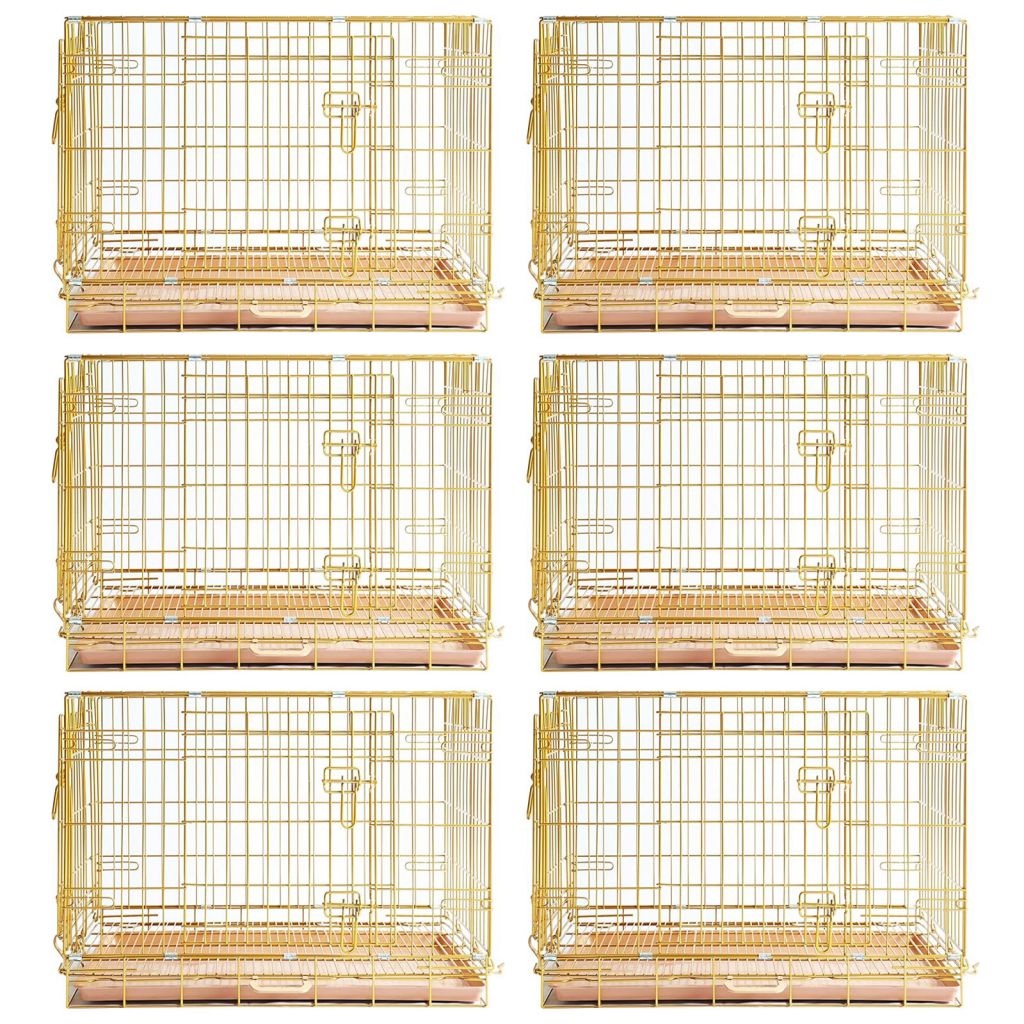 Collapsible Dog Crate — Escape-Proof, Foldable Metal Crate for Training & Travel