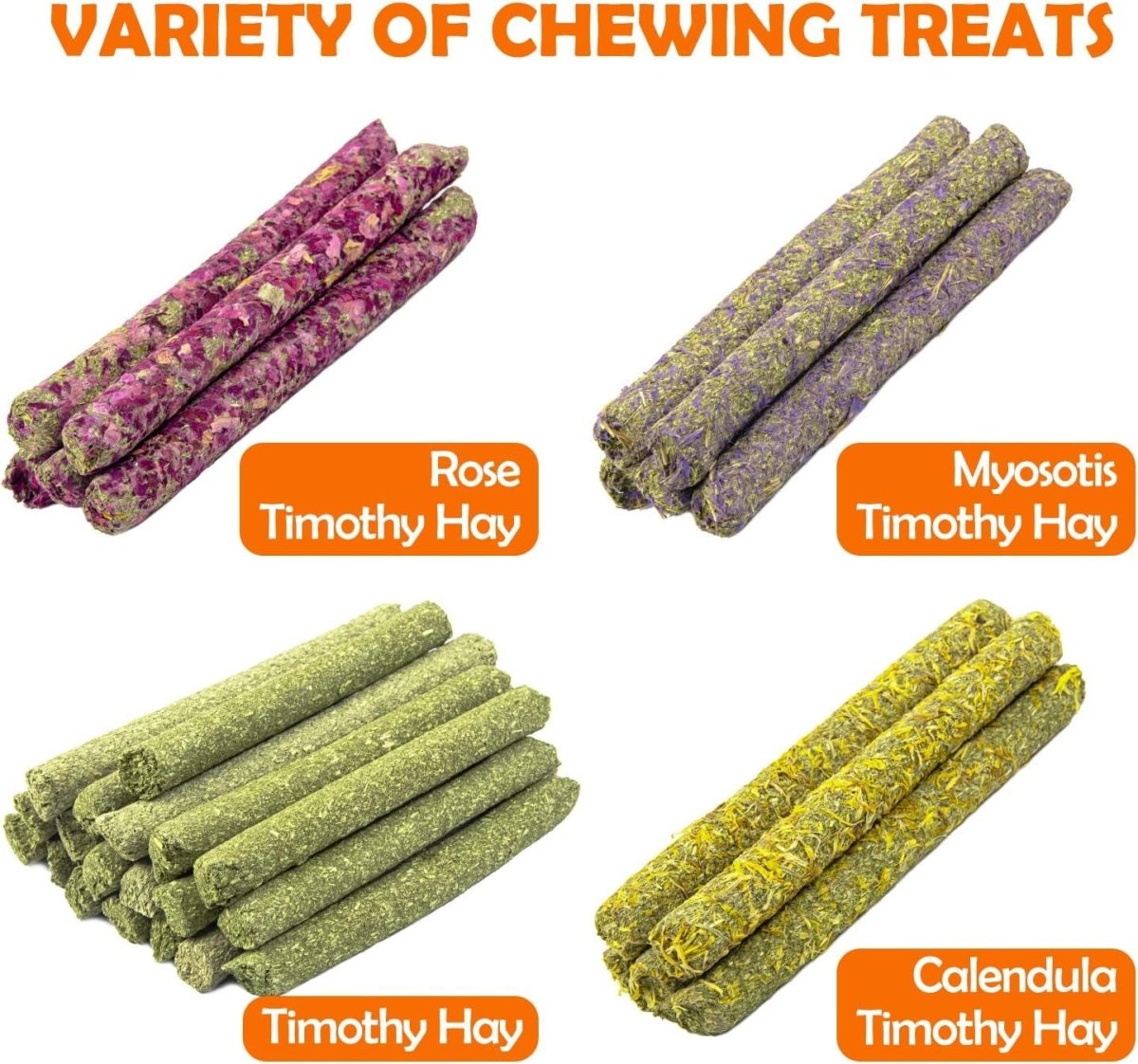 32Pcs Timothy Hay Sticks