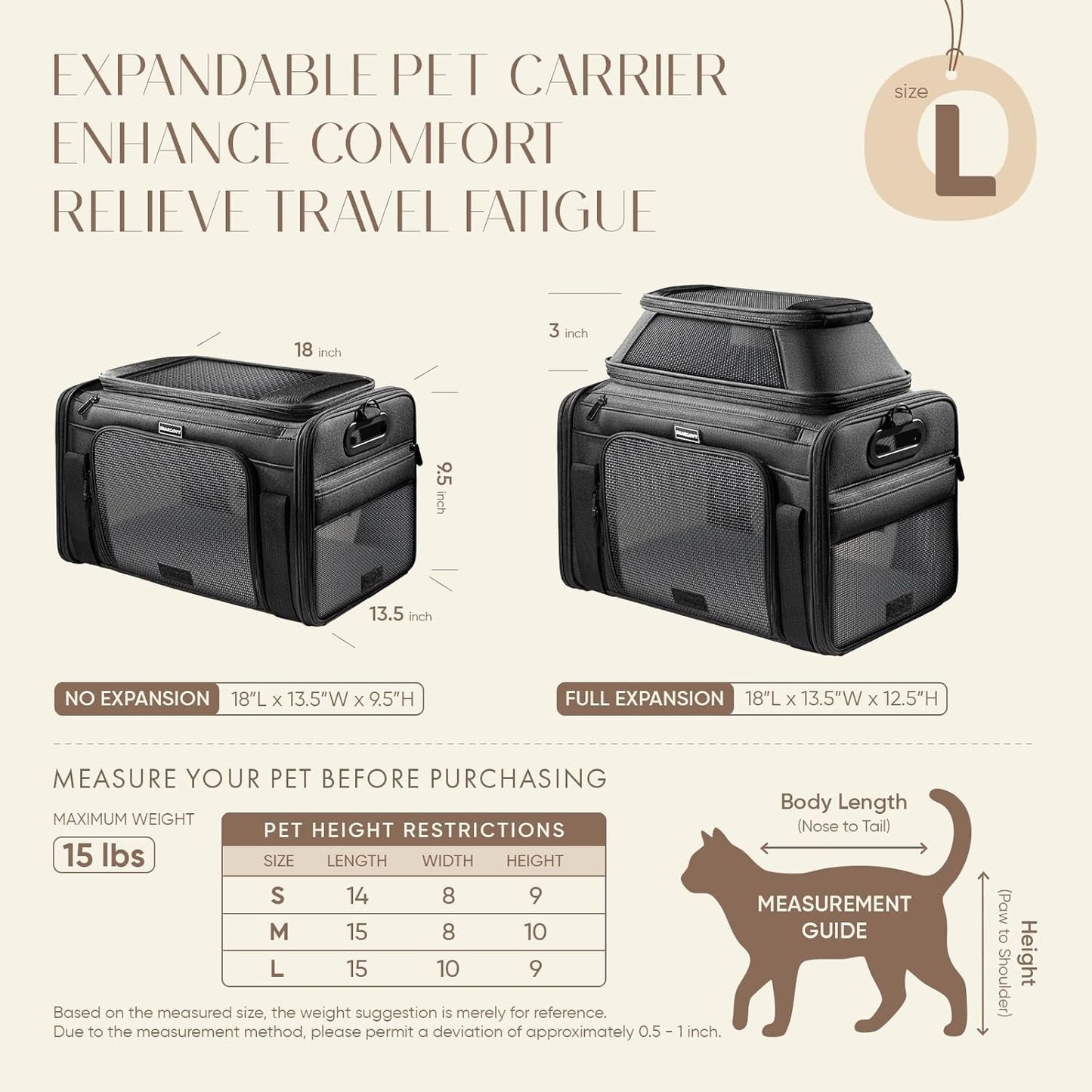Expandable Pet Carrier