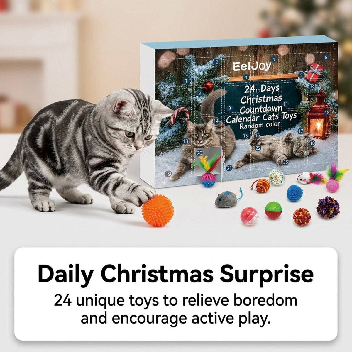 Christmas Advent Calendar Cat Toy