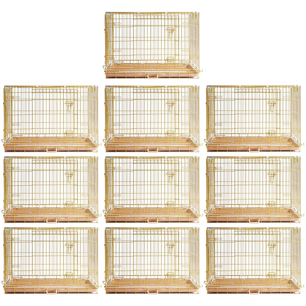 Collapsible Dog Crate — Escape-Proof, Foldable Metal Crate for Training & Travel