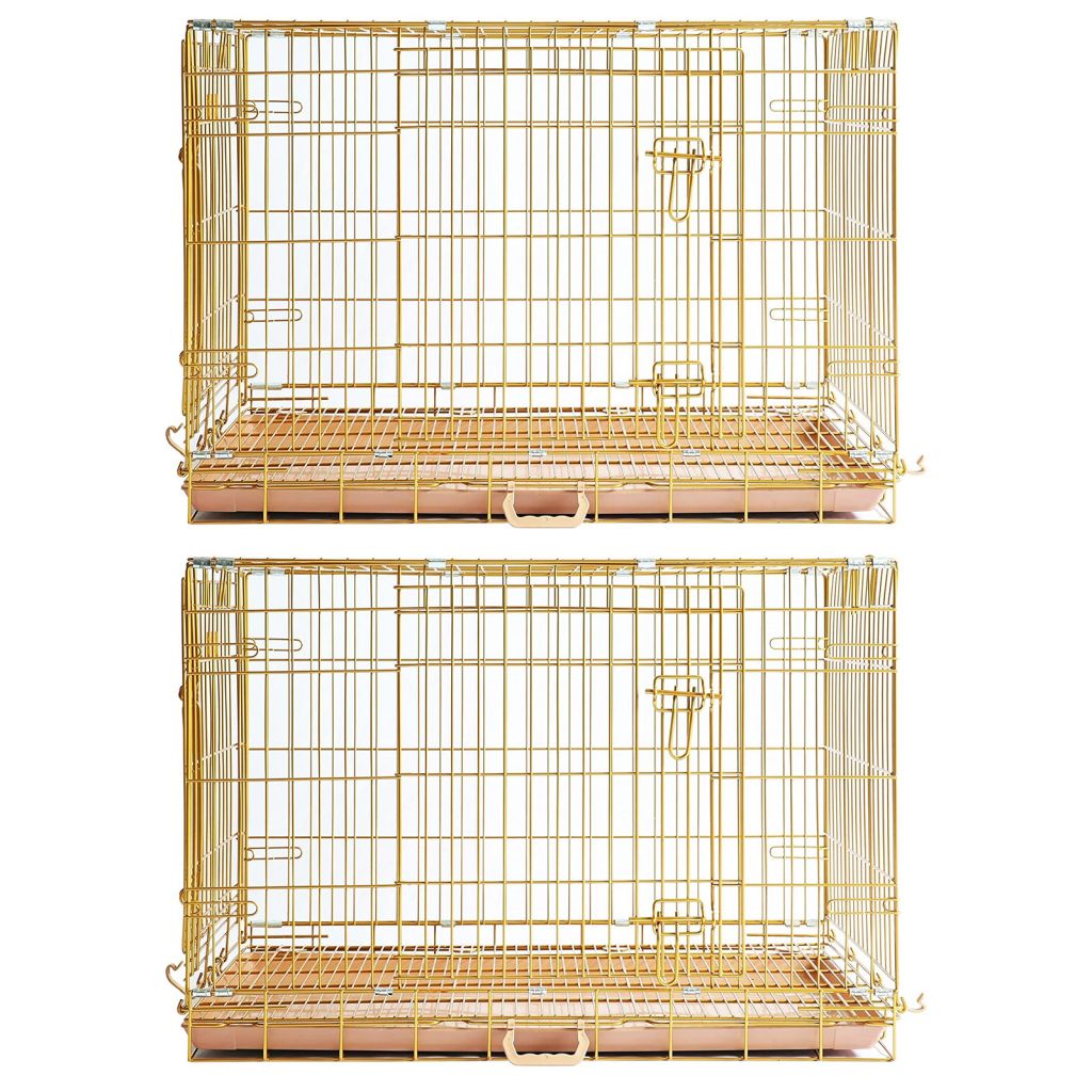 Collapsible Dog Crate — Escape-Proof, Foldable Metal Crate for Training & Travel