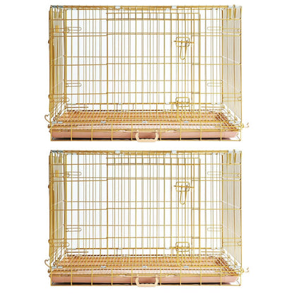 Collapsible Dog Crate — Escape-Proof, Foldable Metal Crate for Training & Travel