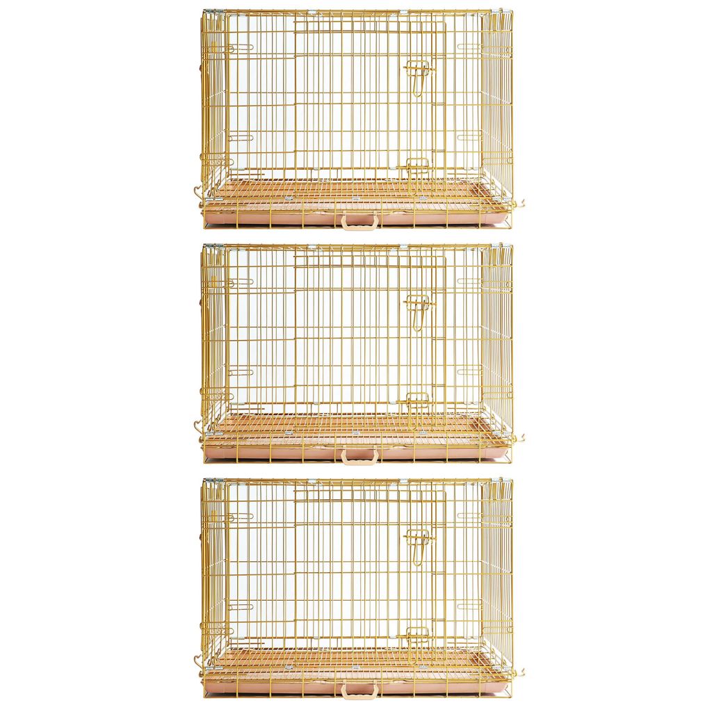 Collapsible Dog Crate — Escape-Proof, Foldable Metal Crate for Training & Travel