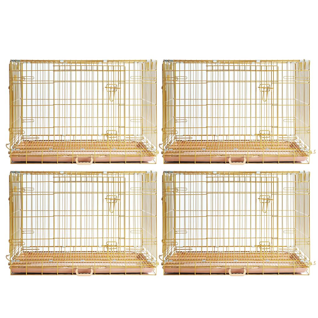 Collapsible Dog Crate — Escape-Proof, Foldable Metal Crate for Training & Travel