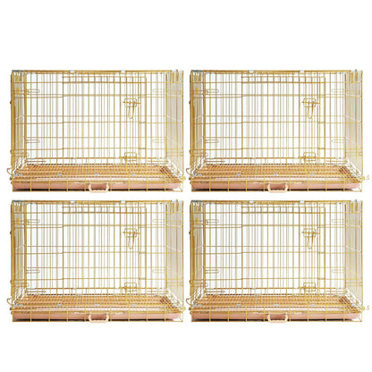 Collapsible Dog Crate — Escape-Proof, Foldable Metal Crate for Training & Travel