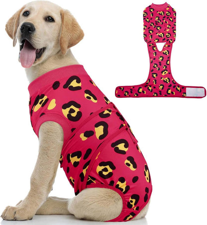 Dog Recovery Suit — Post-Surgery Coverage for Male & Female Dogs, Soft & Stretchy (XS–2XL)