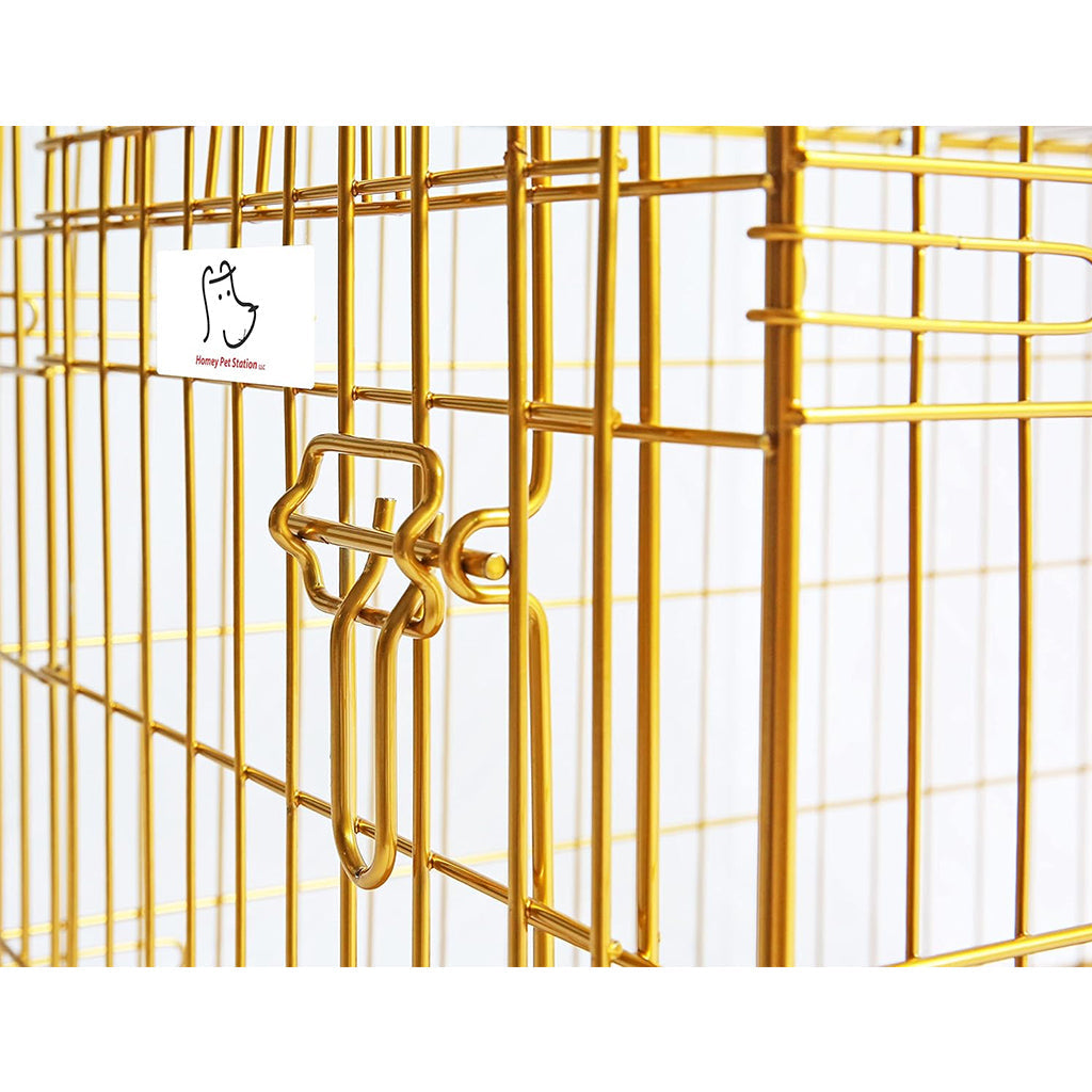 Collapsible Dog Crate — Escape-Proof, Foldable Metal Crate for Training & Travel