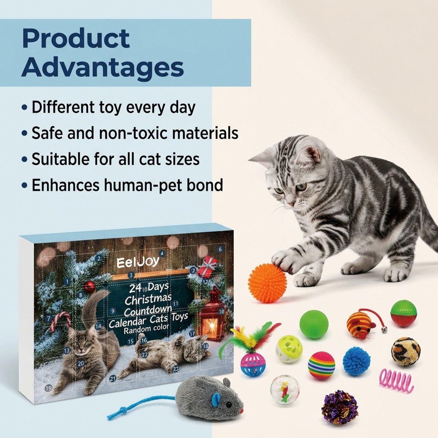 Christmas Advent Calendar Cat Toy