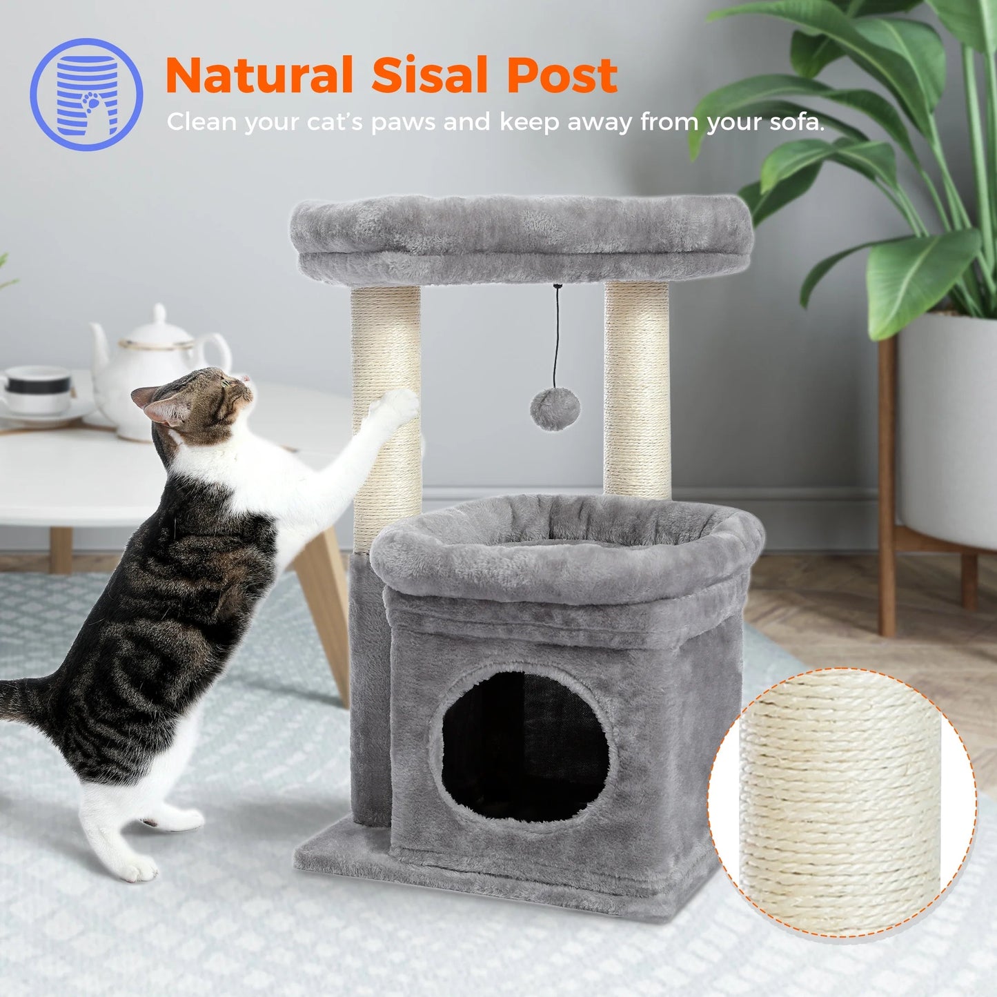 Gray Cat Tree