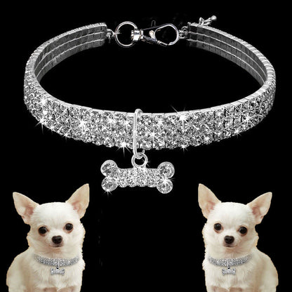 Rhinestone Dog Collar