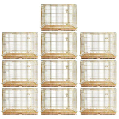 Collapsible Dog Crate — Escape-Proof, Foldable Metal Crate for Training & Travel
