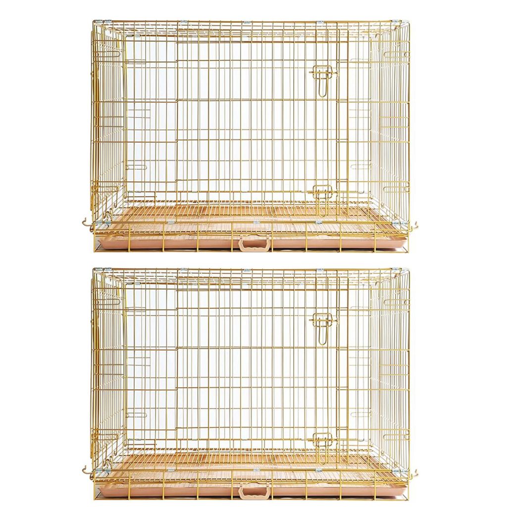 Collapsible Dog Crate — Escape-Proof, Foldable Metal Crate for Training & Travel