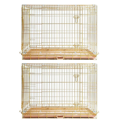 Collapsible Dog Crate — Escape-Proof, Foldable Metal Crate for Training & Travel