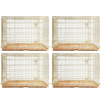 Collapsible Dog Crate — Escape-Proof, Foldable Metal Crate for Training & Travel