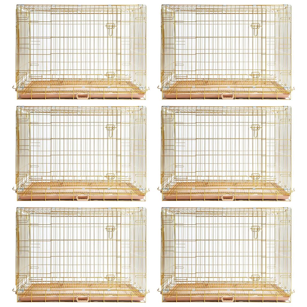 Collapsible Dog Crate — Escape-Proof, Foldable Metal Crate for Training & Travel