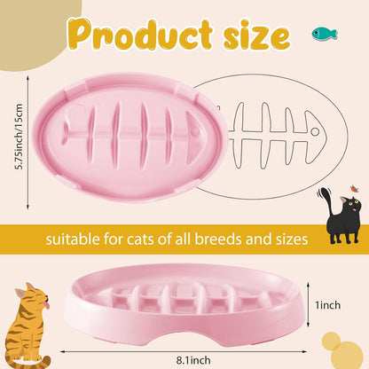 Cat Slow Feeder Bowl