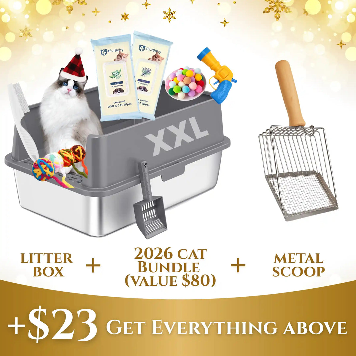 Stainless Steel Cat Litter Box