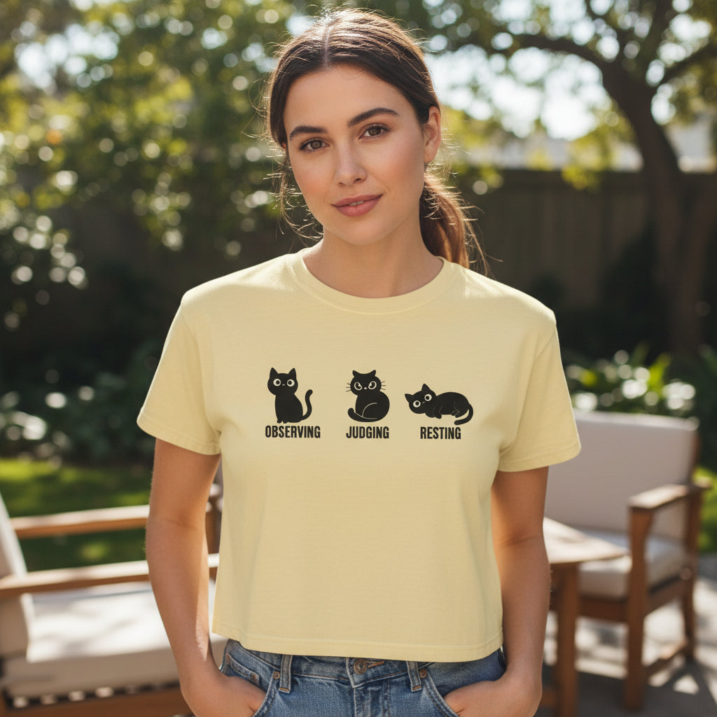 Cropped Cat Shirt