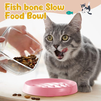 Cat Slow Feeder Bowl