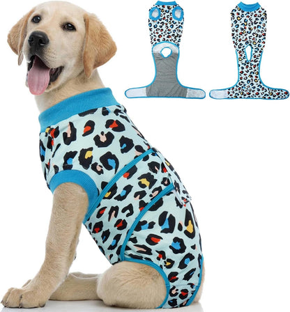 Dog Recovery Suit — Post-Surgery Coverage for Male & Female Dogs, Soft & Stretchy (XS–2XL)