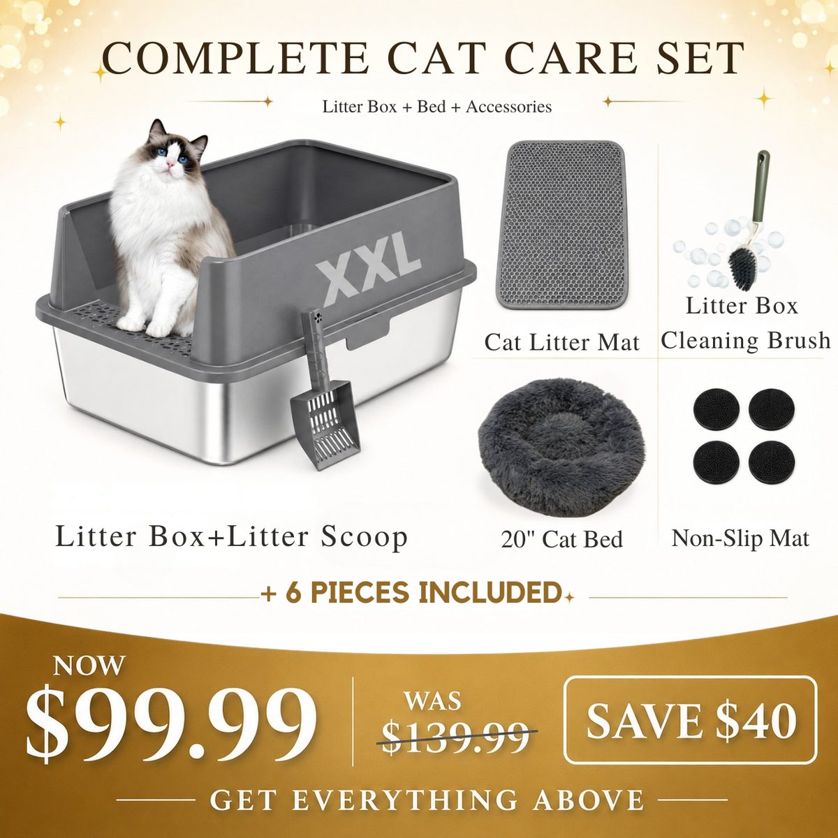Stainless Steel Cat Litter Box