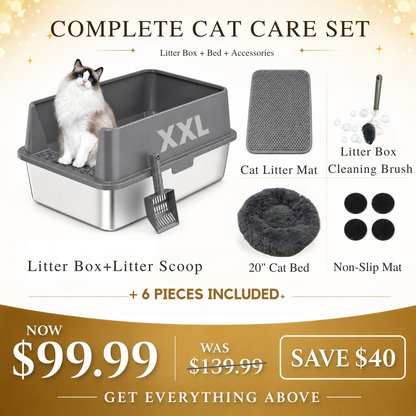 Stainless Steel Cat Litter Box