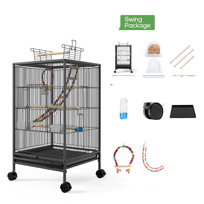 Bird Cage With Feeder