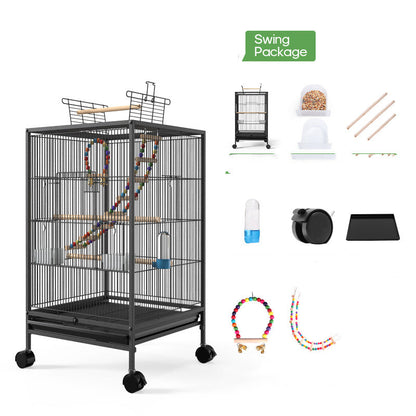 Bird Cage With Feeder