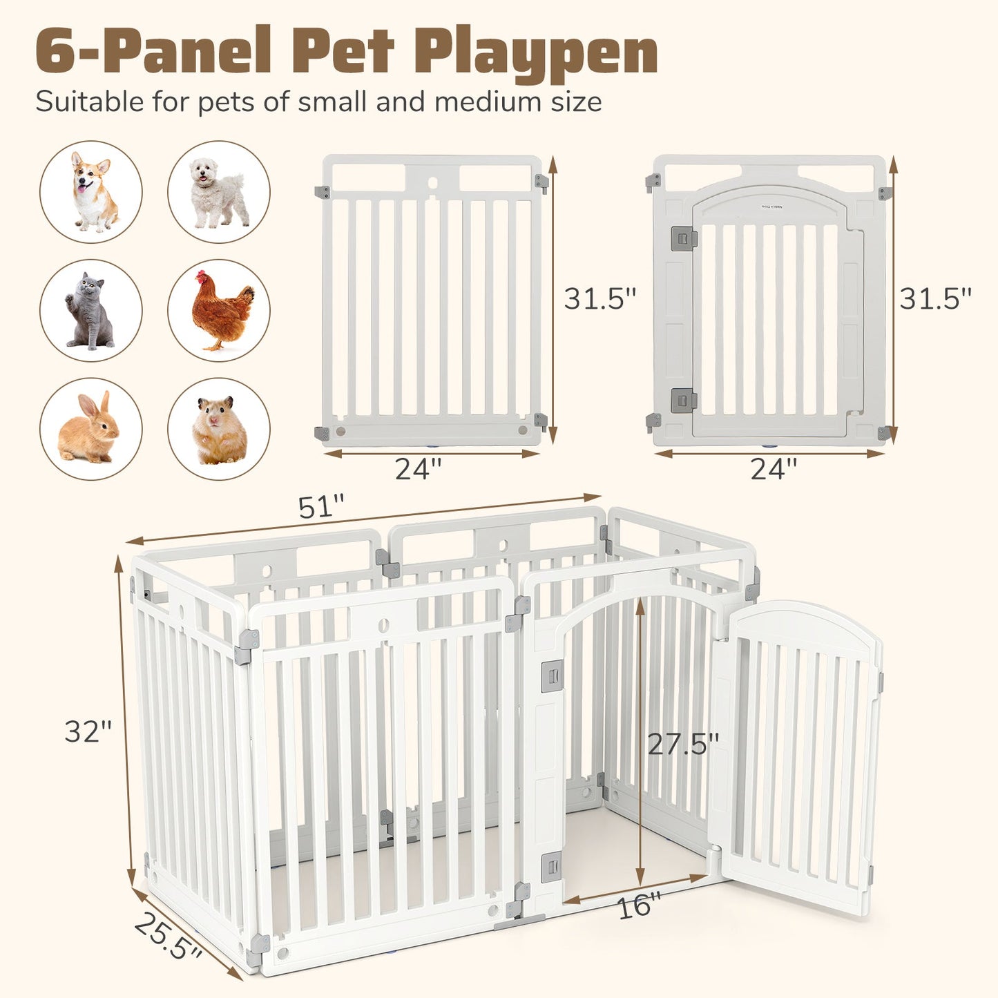 Tall Dog Playpen