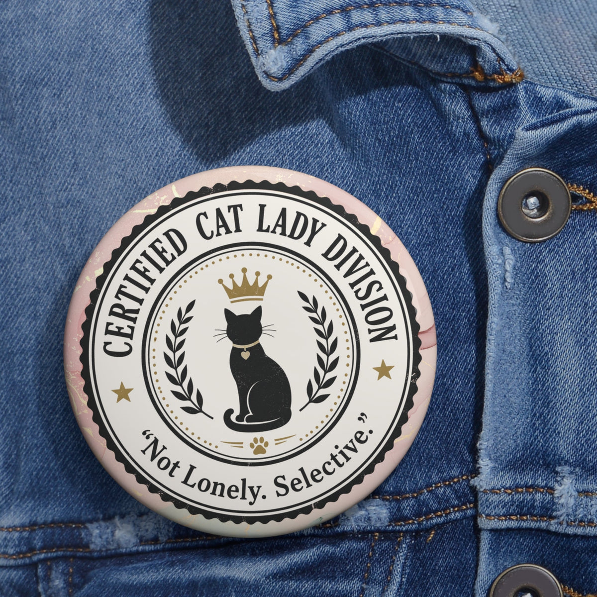 Certified Cat Lady Pin