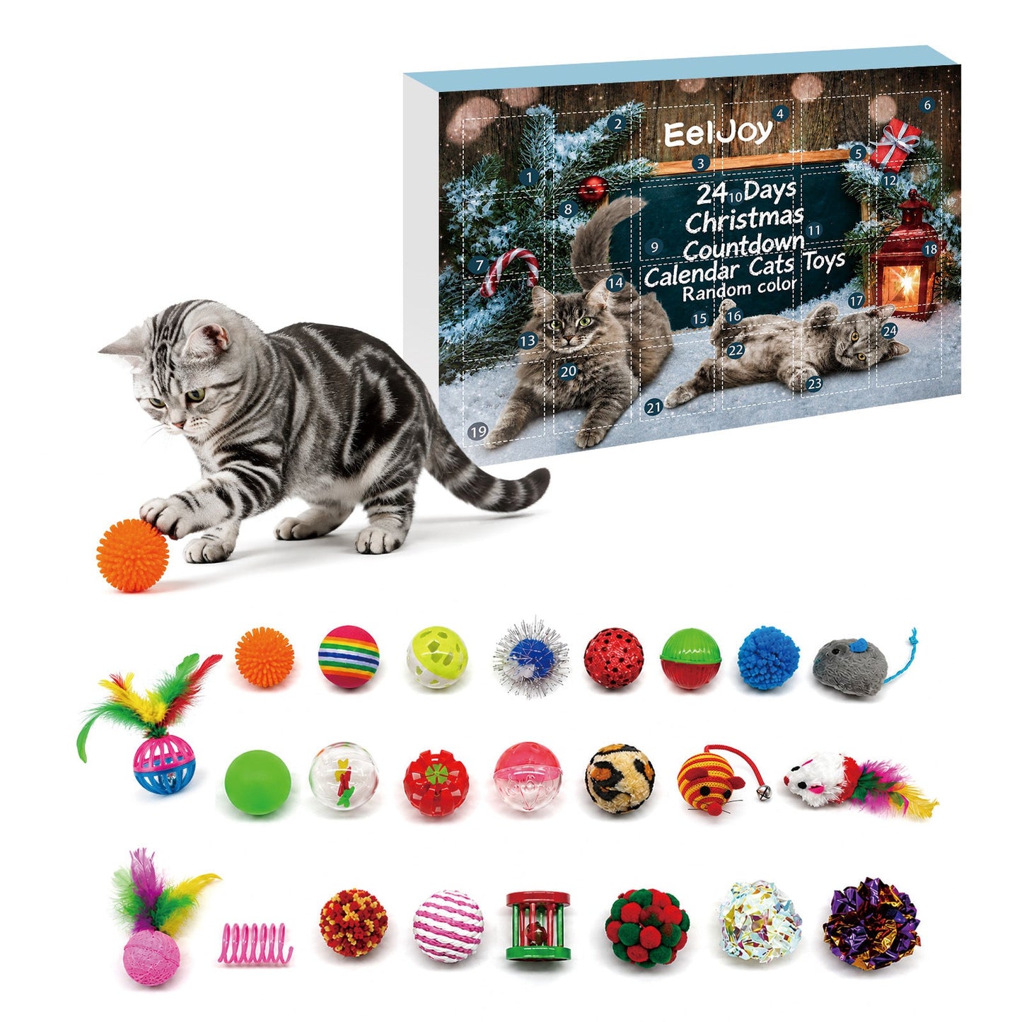 Christmas Advent Calendar Cat Toy