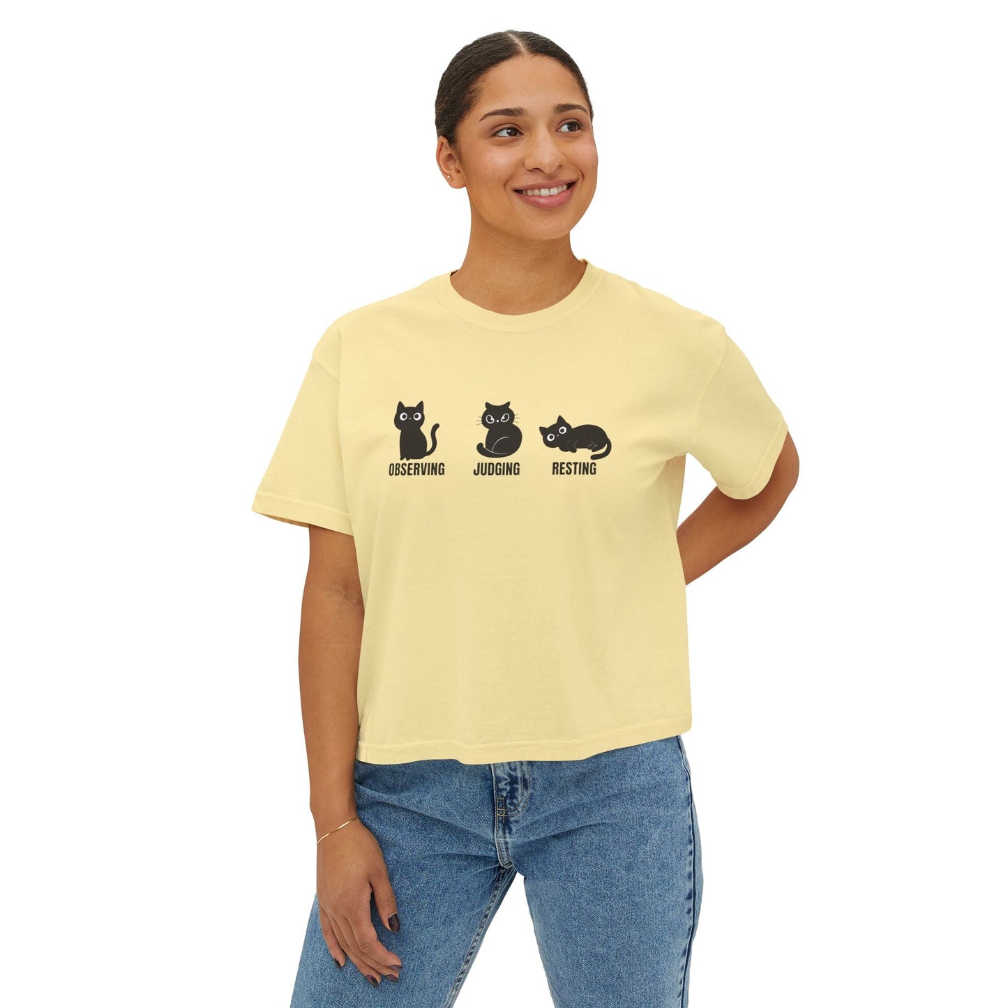 Cropped Cat Shirt