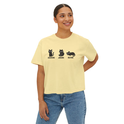 Cropped Cat Shirt