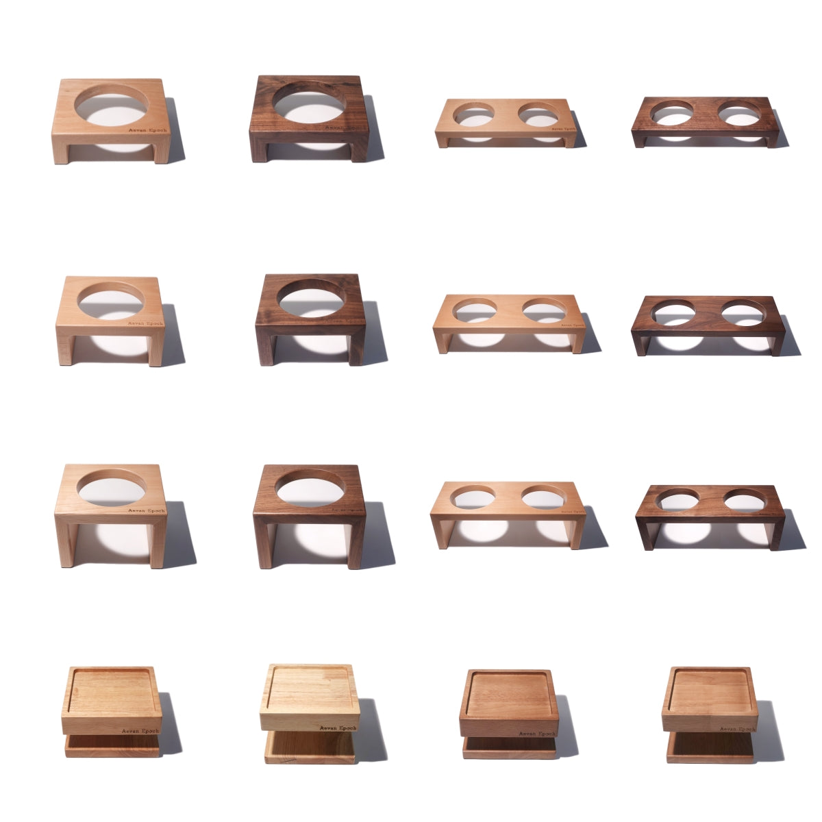 Solid Wood Bowl Stands