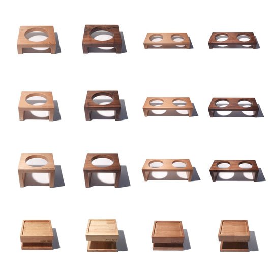 Solid Wood Bowl Stands