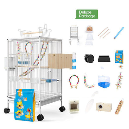 Bird Cage With Feeder