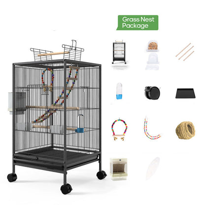 Bird Cage With Feeder