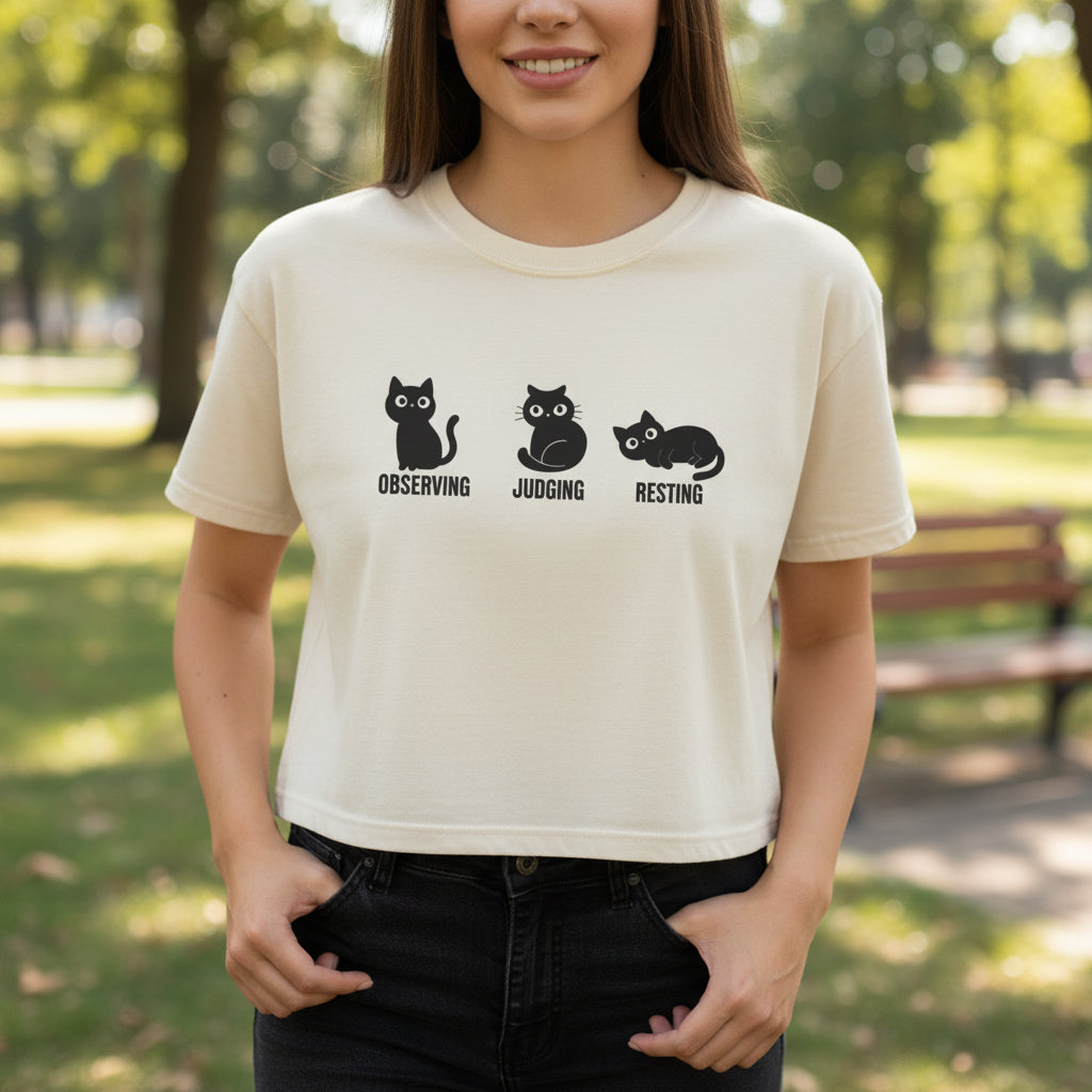 Cropped Cat Shirt