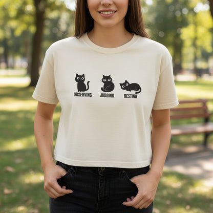 Cropped Cat Shirt
