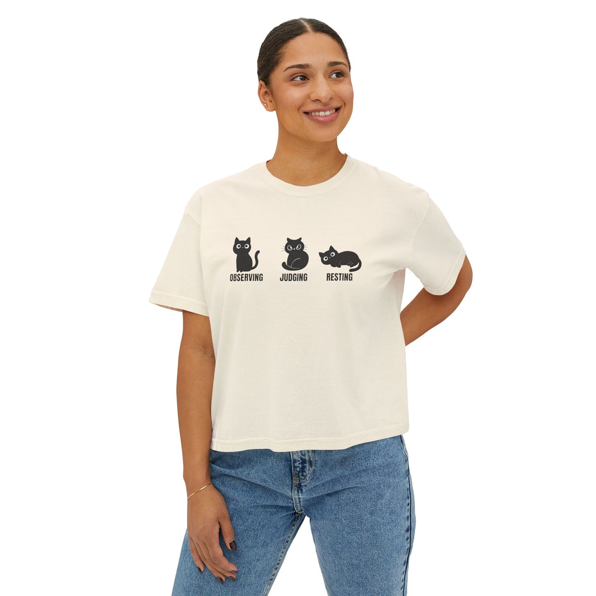 Cropped Cat Shirt