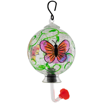 Glass Hummingbird Feeder