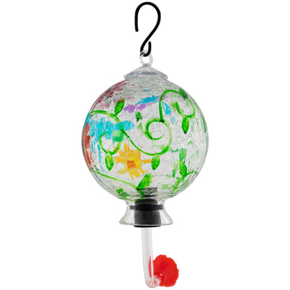 Glass Hummingbird Feeder