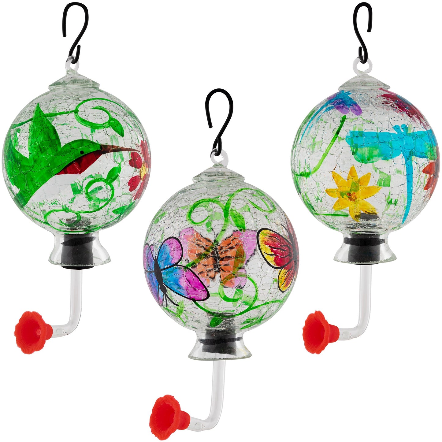Glass Hummingbird Feeder