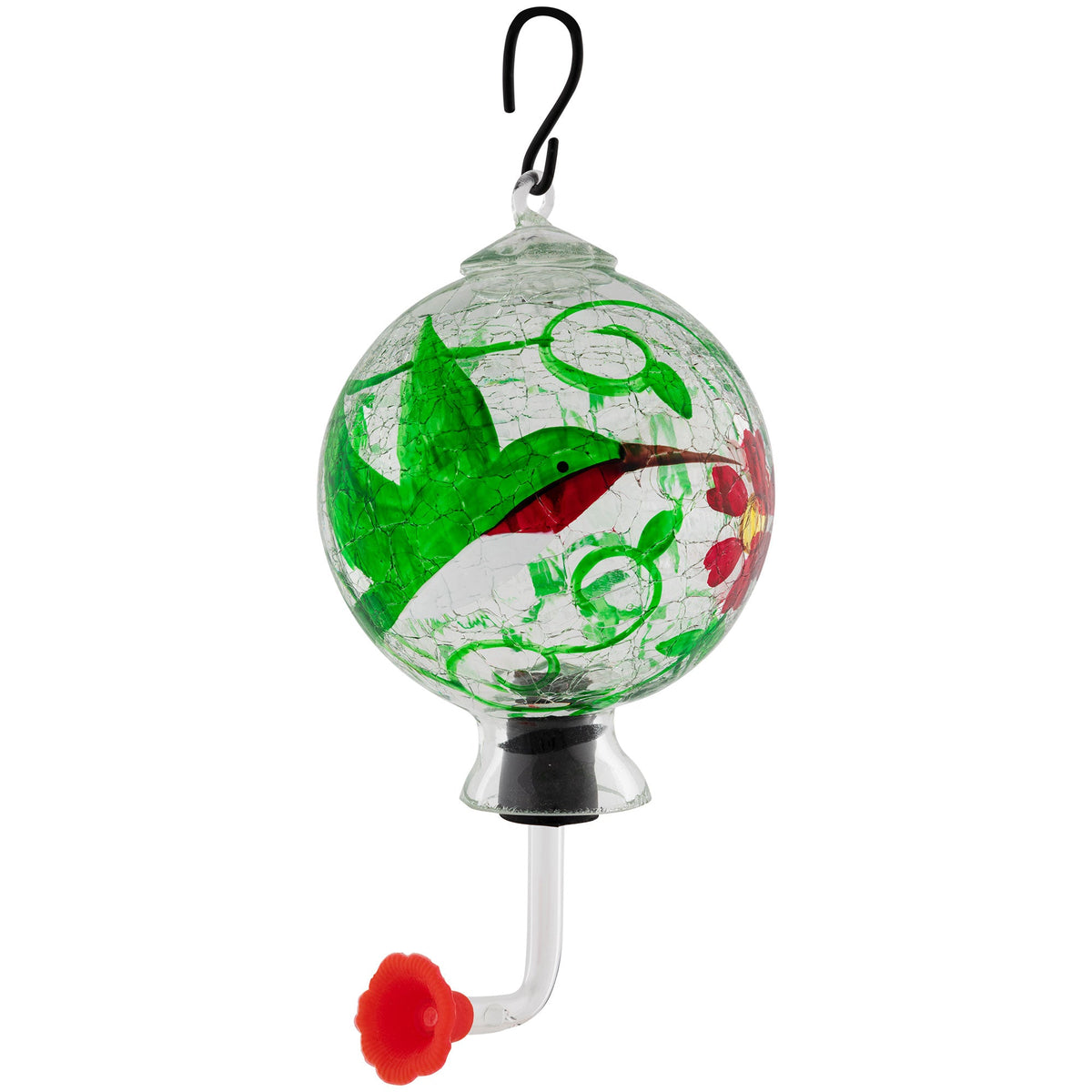 Glass Hummingbird Feeder