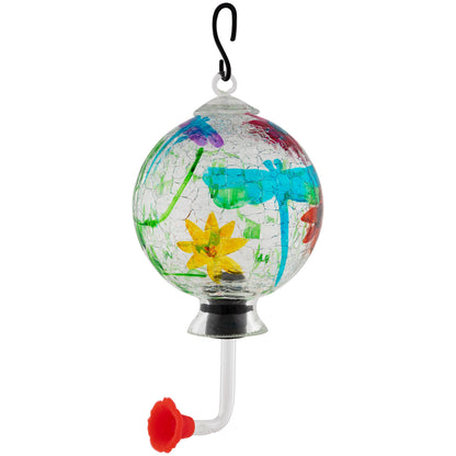 Glass Hummingbird Feeder
