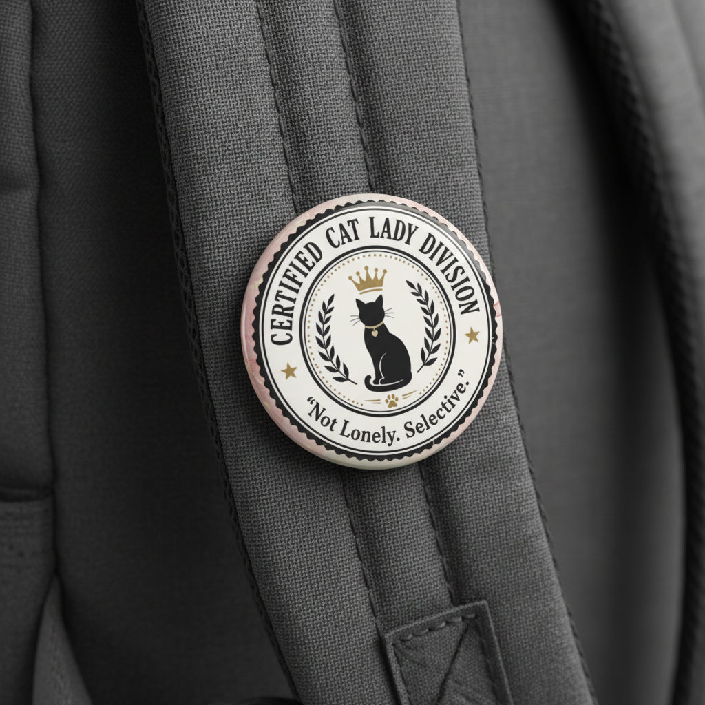 Certified Cat Lady Pin