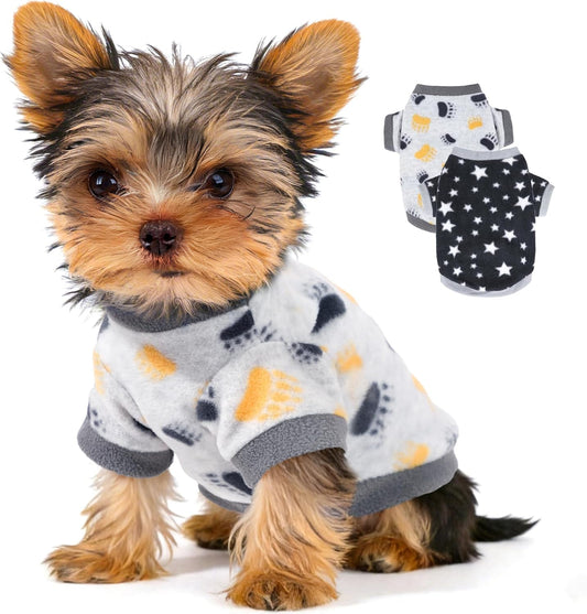2-Pack Fleece Dog Sweaters