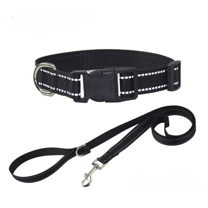 Nylon Dog Collar and Leash Set